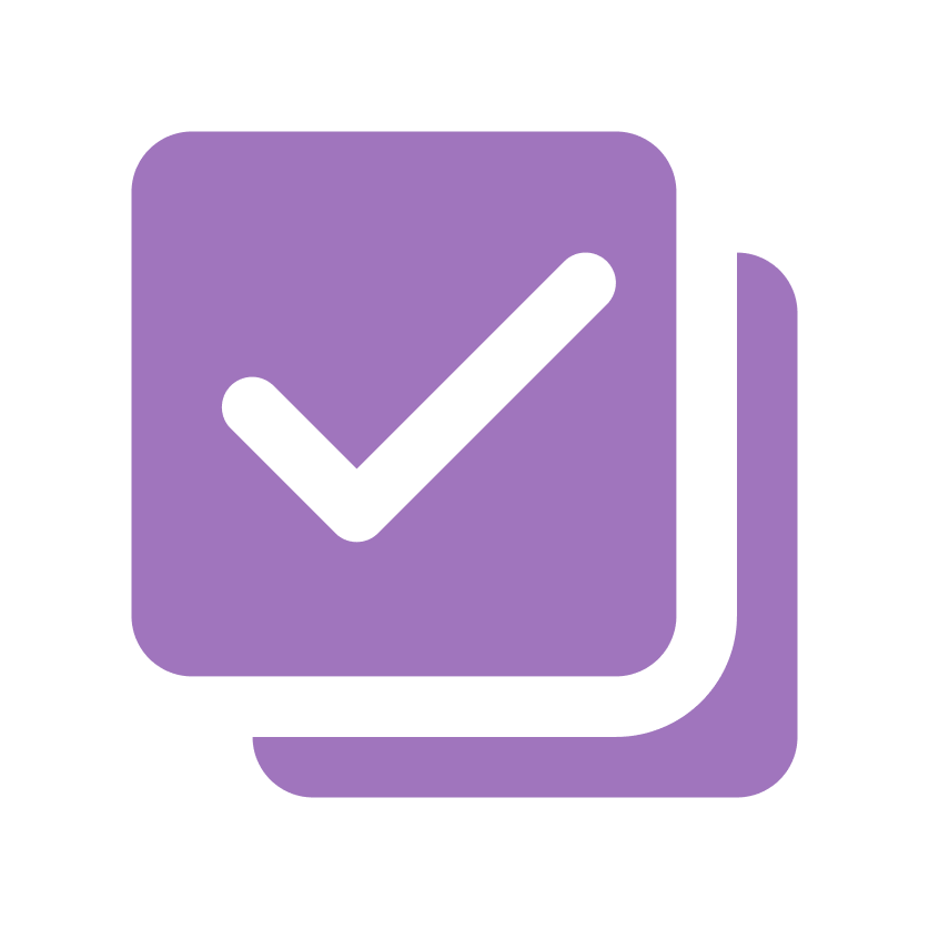 Dessin vectoriel d'une bulle validée : check